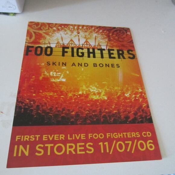 Foo Fighters Skin and Bones Concert Promo Poster - Picture 2 of 2